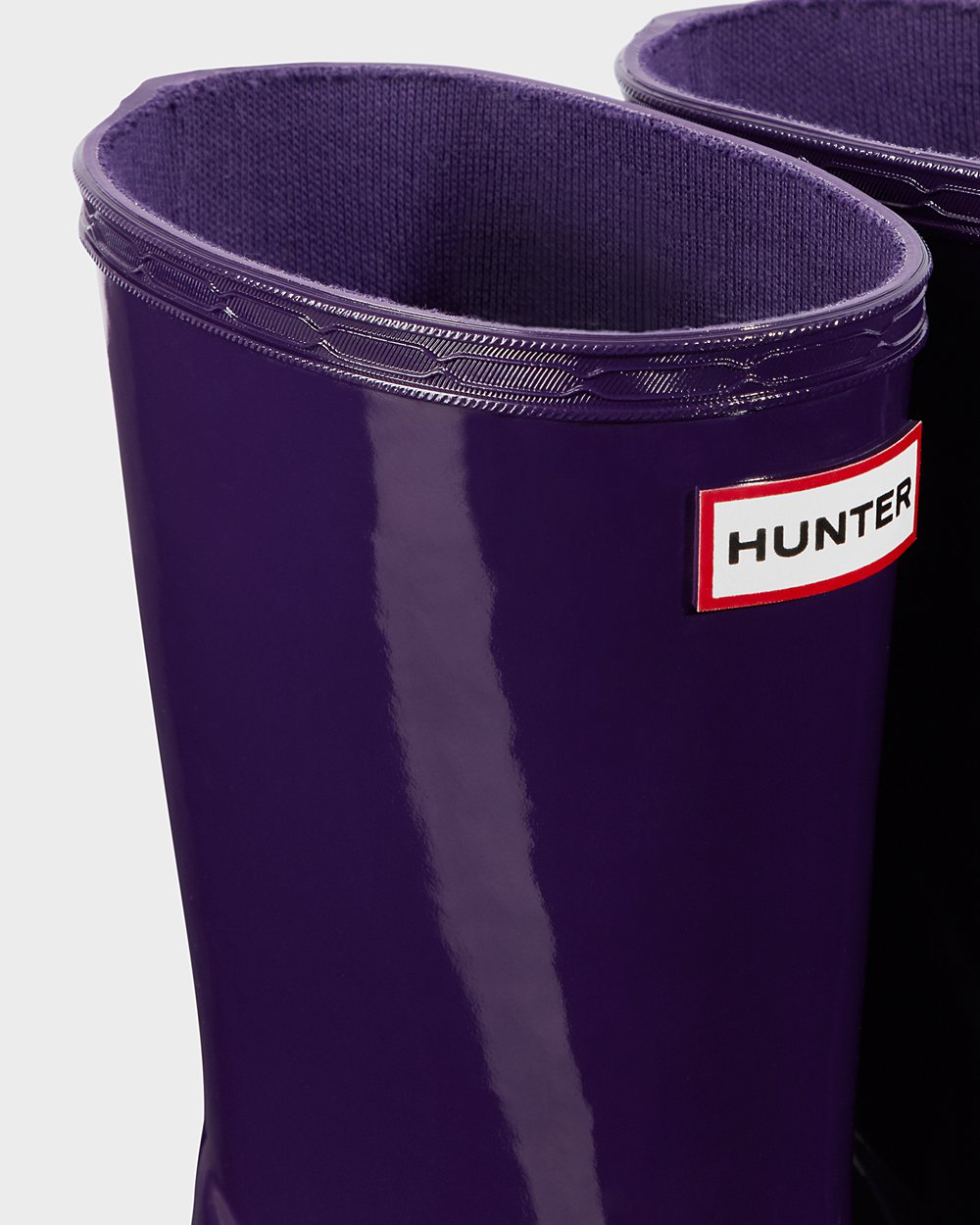 Kids Hunter Original First Classic Gloss - Rain Boots Blue Purple - 2436-IJPWS